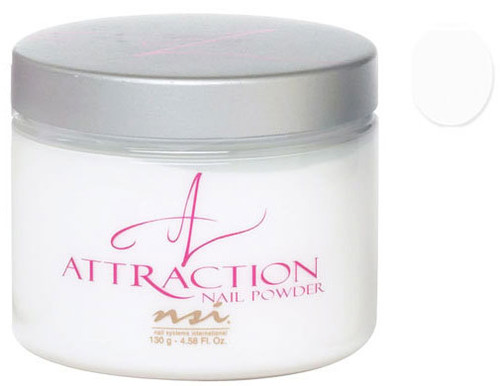 NSI ATTRACTION Nail POWDER PURE WHITE 4.6 fl oz